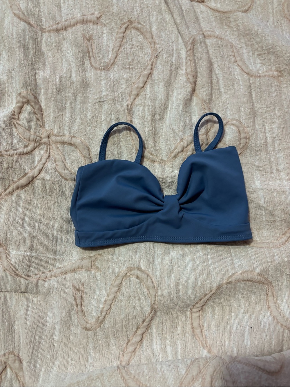 Bow Blue sports bra Top with Adjustable Straps tiger Friday
